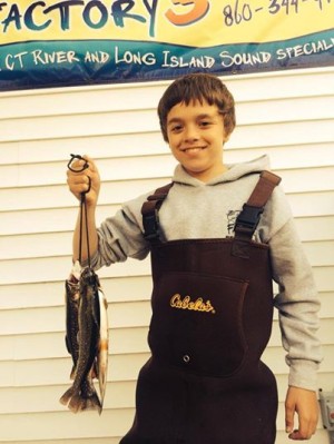 Nicolas Spada cashed in on some great opening weekend trout fishing in Connecticut.