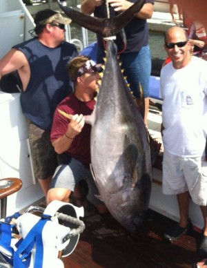 Frank Maatje and crew boated a 236 pound bigeye after a 4 hour battle. Congrats to the crew of the "Oh Well".