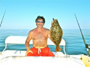 Christopher Holt caught this 27" fluke about 2 miles off of Island Beach State Park, NJ.