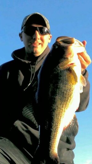 Matt Brigham with a 6.3-pound largemouth taken this week.
