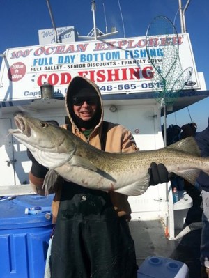 The Ocean Explorer out of Belmar has reported good cod fishing this week.