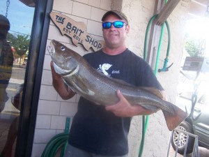 The Bait Shop in Bradley Beach posted this photo of Roy Curtis with a 20-pound cod this past Tuesday.