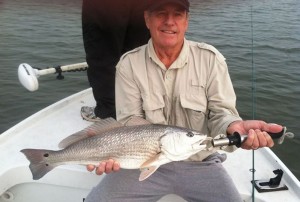 A New Jersey redfish caught on a topwater plug, sent in by Captain Dan Schafer of Insomniac Guide Service LLC.