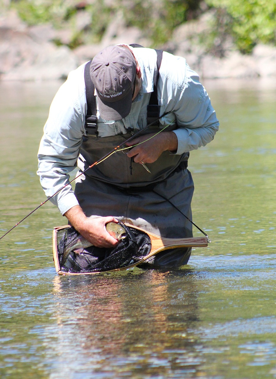 A nice rainbow trout caught in the Swift Rover, Belchertown, MA