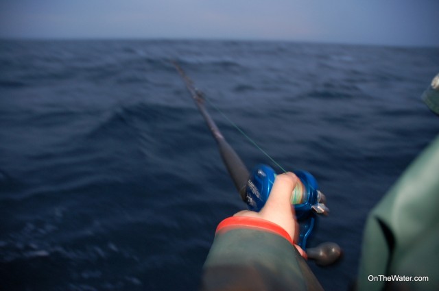 A lightweight, but heavy duty rod and a reel with a high gear ratio will make for a much more pleasant day of deepwater wreck fishing. 