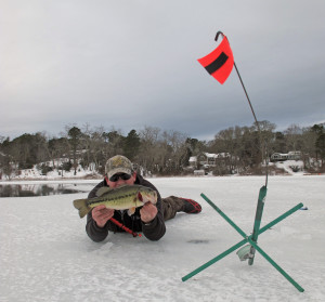 Rich Haight with a largemouth bass taken last week.