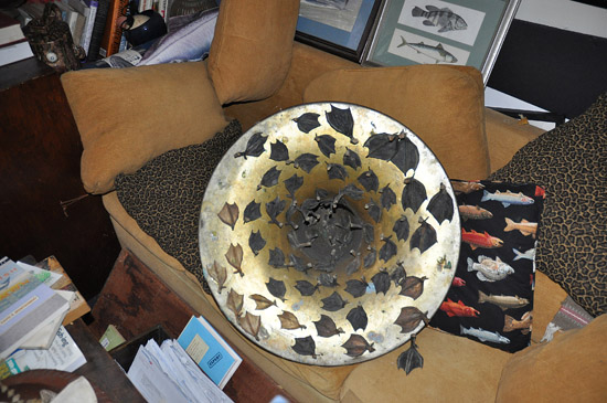 Dried Duck Feet and Old Tuba, by Dave “Pops” Masch. Dave had a unique perspective on art, and enjoyed seeing people react to his more unusual pieces.