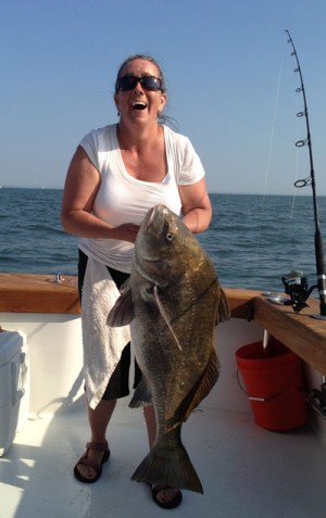 Heather Rau of caught this nice drum on the Hooked Up II out of Cape May.