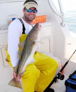 Cod like this one landed by angler John Galvin will keep everyone smiling.