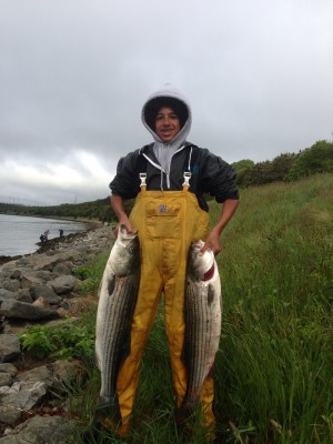 13 year old Michael Barrows Jr. after a very successful morning at the ditch.