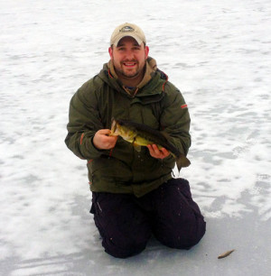OTW's Ryan Bibeau had a successful ice trip on a Cape pond this week.