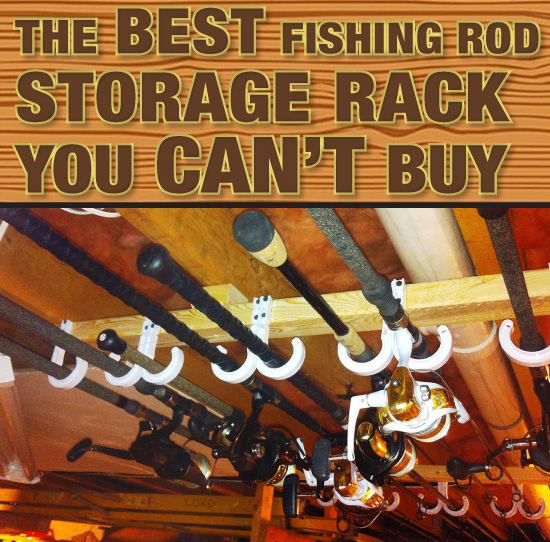 Simple Deluxe Horizontal Fishing Rod Holders Wall-Mounted – Simple Deluxe  Fishing Rod Rack, Great Fishing Pole Holder for Garage, Fishing Rod Rack