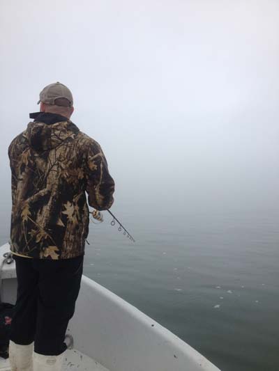 With only 70 feet of visibility, it was tough to find signs of life.