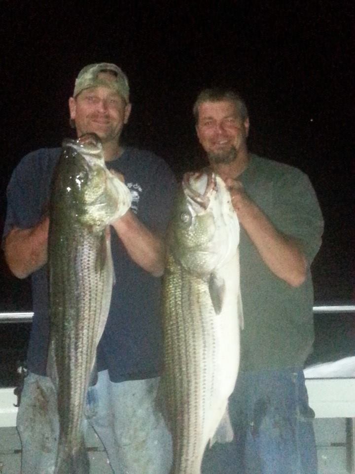 Donny Oliver shared this photo of 25 and 30-pound bass taken out of Orient, NY.