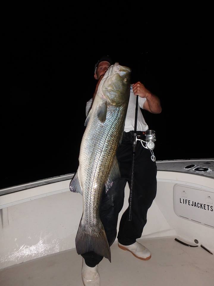 Our third bass over 40 lbs of the night. This one was 48lbs and 50 inches long.
