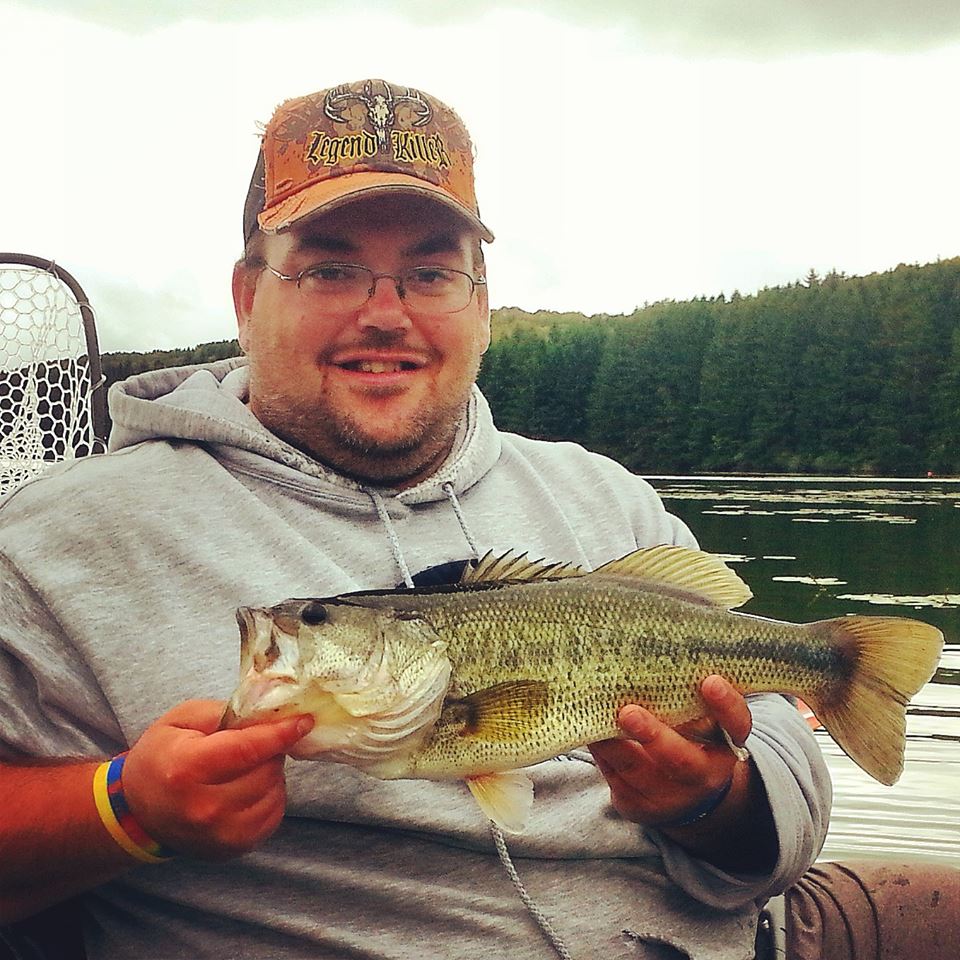 Josh Ditzler with a nice Largemouth Bass he caught at Hills Creek Lake. Photo taken by Don Kelly.