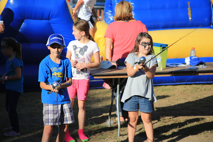 Kids having fun at StriperFest
