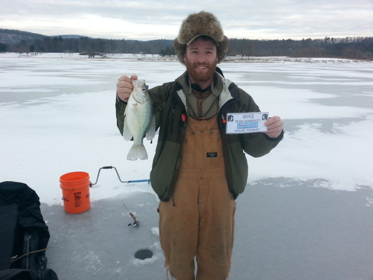 Jordan Allison with his White Crappie catch.&nbsp; The Crappie measured 13inches.&nbsp; What a great way to end the weekend Jordan!