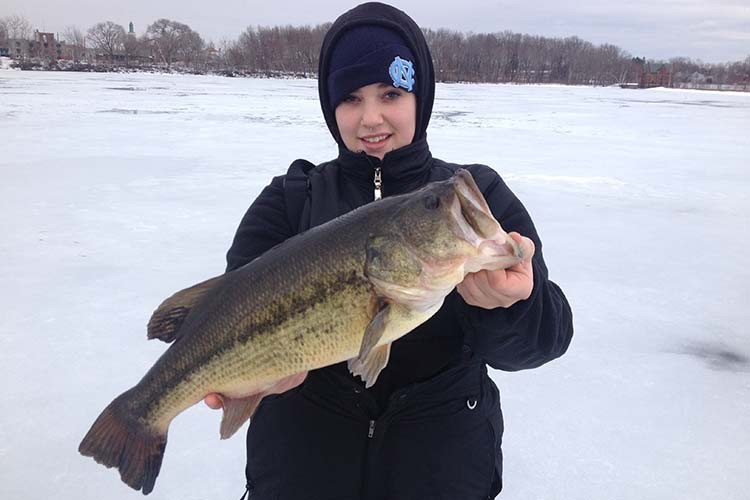 Gabbie Dumais with a nice largemouth