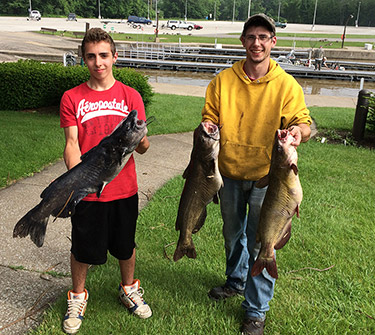 Anglers with some nice Channel Catfish