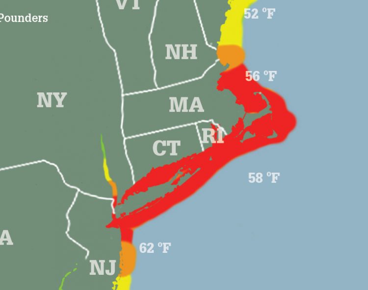 Striper Migration Map