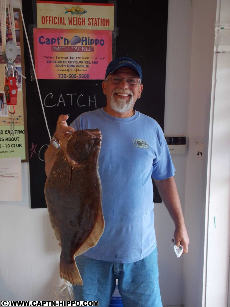 James Acquavella caught this 7.6-pound doormat this week, and weighed it in at Cap'n Hippos. 