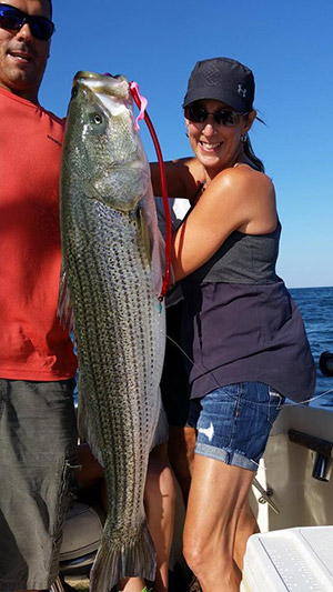 A big bass trolled up on The Otter!