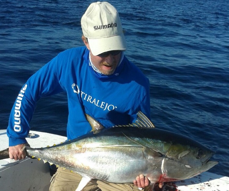 Russ Eastman caught this fine albacore at the Canyons on a Coltsniper jig.