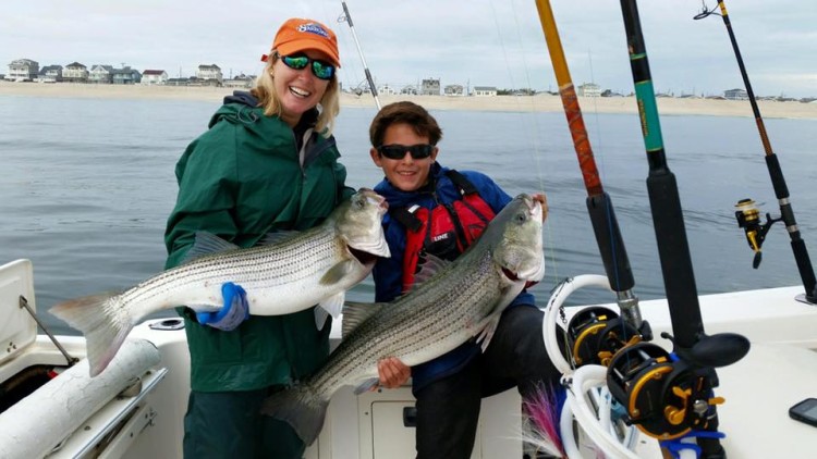 Victoria Rae Dunn had an awesome day of striper fishing off Bayhead last week. 