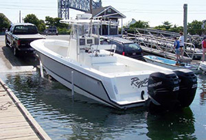 Before departing, make certain that your boat is balanced on the trailer