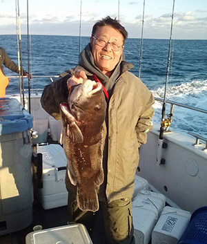 Another quality tautog caught aboard the Frances Fleet this week.