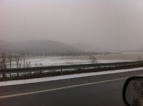 Hammond Lake showing little ice cover (photo by Don Kelly)