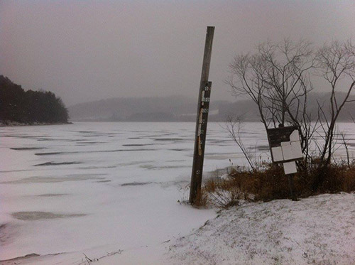 Iced over Beechwood Lake (photo by Don Kelly)
