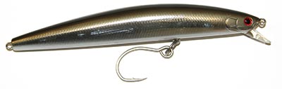 Replace treble hooks with inline single hooks to reduce the damage to schoolies.