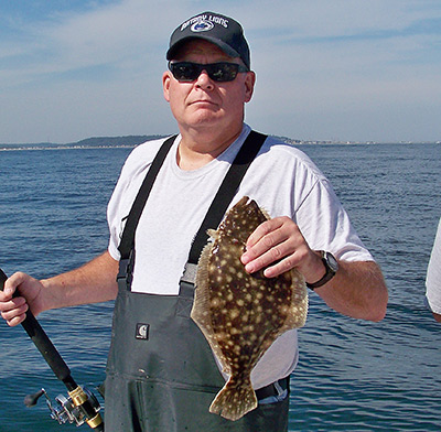 This fluke was one of four species caught at the Farms.