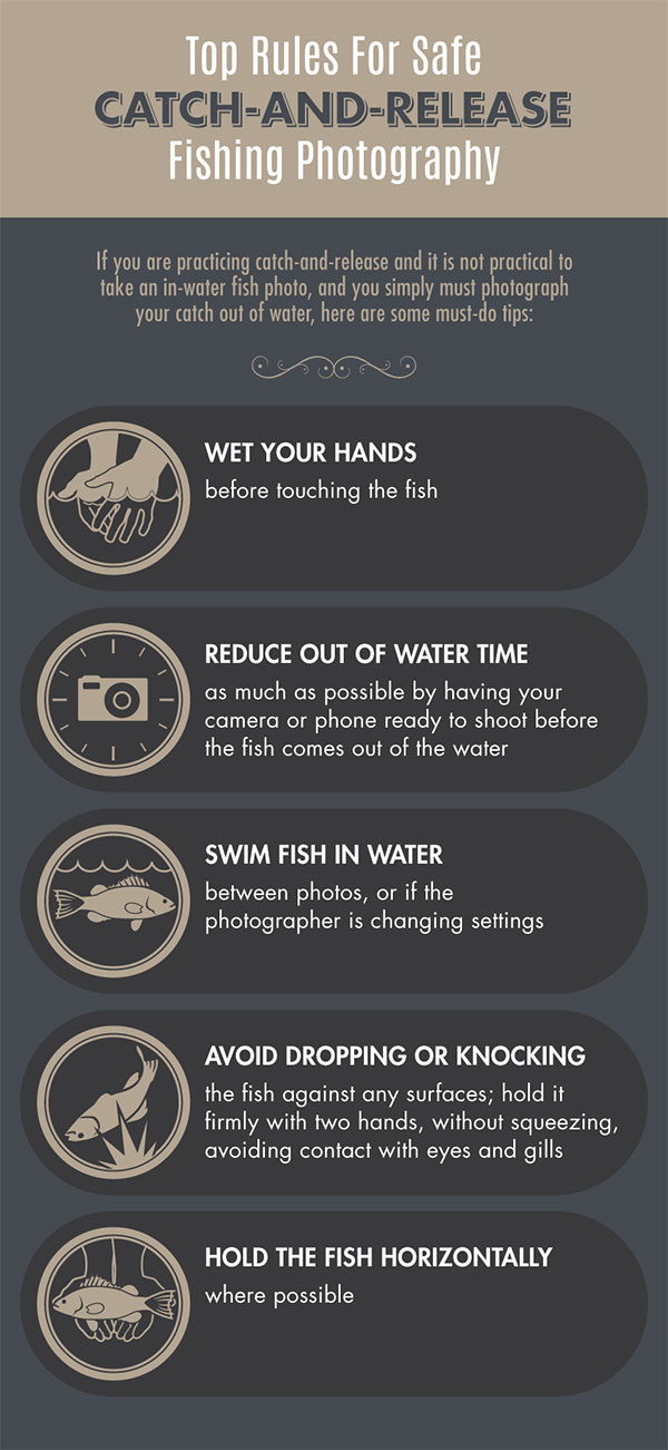 Top rules for catch-and-release fishing photography