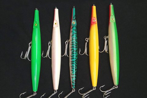 These oversized "Donny Wadd" needles were made by Don Musso for Steve Campo. Only 120 of these lures were ever made.