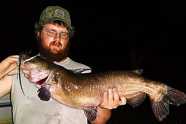 Jeremiah Burrows caught this Channel Catfish, using cut bait, on a recent fishing trip to Tioga Lake. Congratulations Jeremiah!