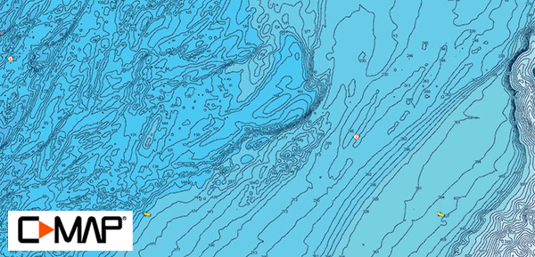 Hot Dog Lump hi-res bathymetric map