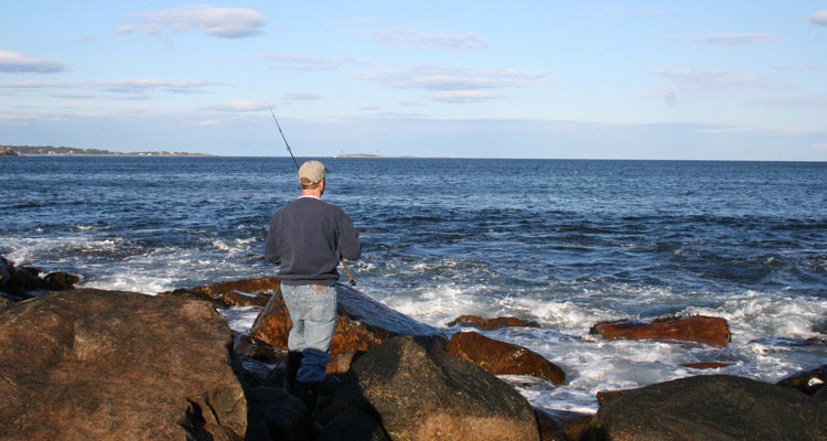 Areas of white water and suds will draw feeding stripers even in the middle of the day.