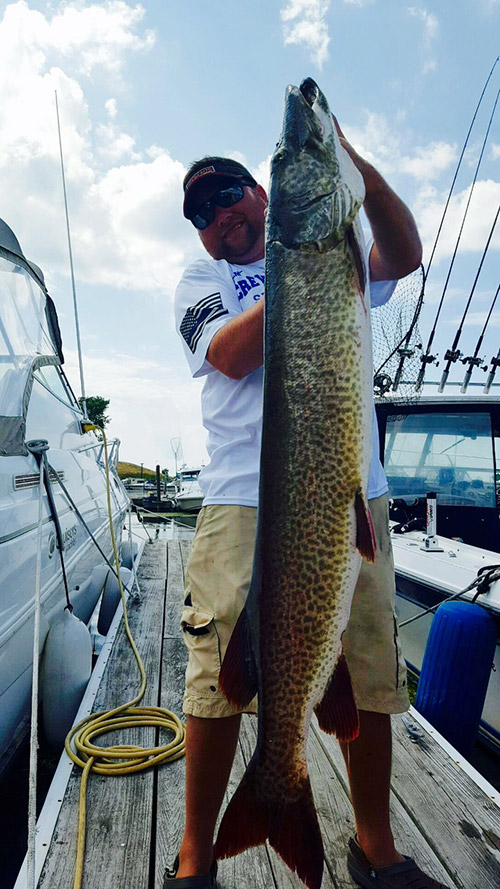 Salmon Fisherman Lands Monster Muskie - On The Water