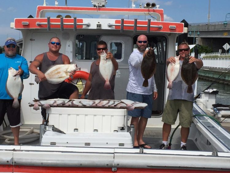 The crew of Parker Pete's Sportfishing with their limit catch at the Friendly Sons of Shillelagh Tournament.