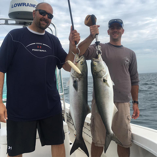 Big bluefish continue to crush topwaters in LIS and RI.