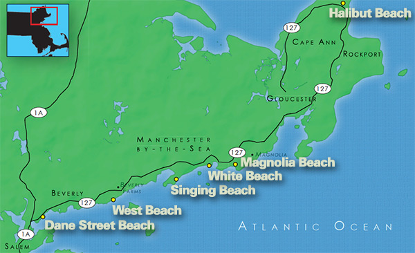 This stretch of Route 127 offers access to dozens of spots to wet a line from shore.
