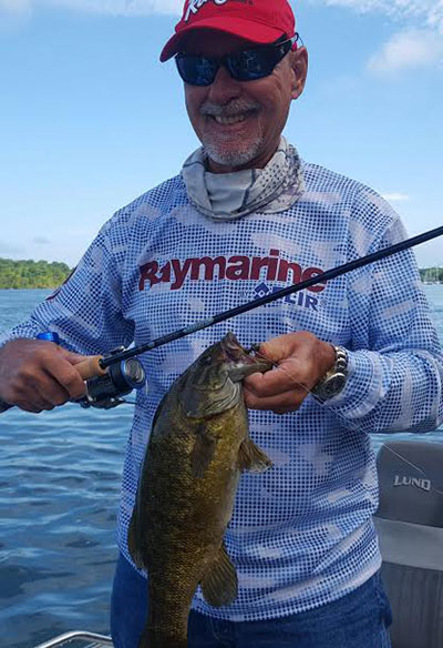 Ray Van Horn with lower river smallie