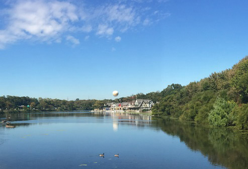 October Friday last week along the Schuylkill River waterfront