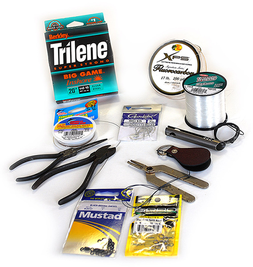 A selection of tools and materials enables creative double-deal rigs. 