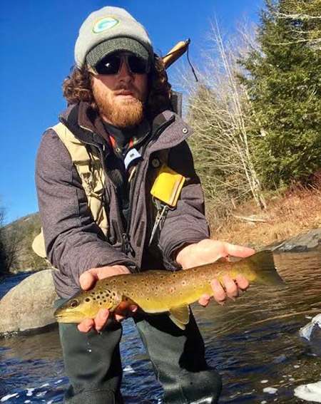 Tymon with a pretty Farmington River brown.