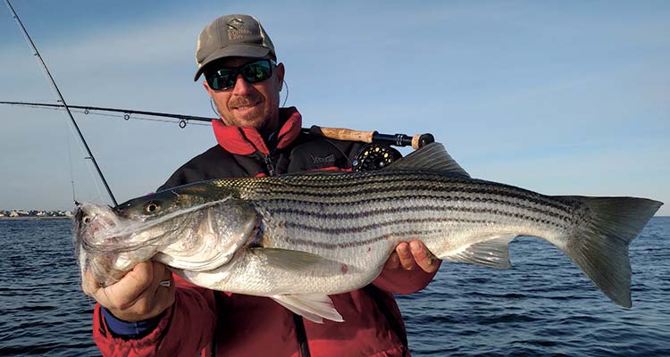 Fly Fishing for Surf Stripers - On The Water