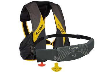 We&rsquo;re giving away 2 Onyx Inflatable Lifejackets! Complete the form to enter for your chance to win an AM-24 Deluxe or a M-16 belt pack!